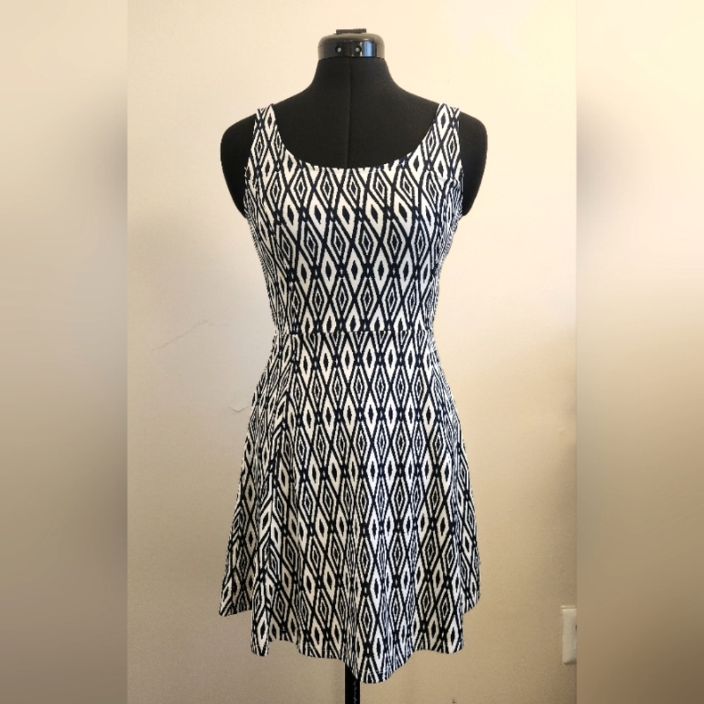 Patterned Skater Dress